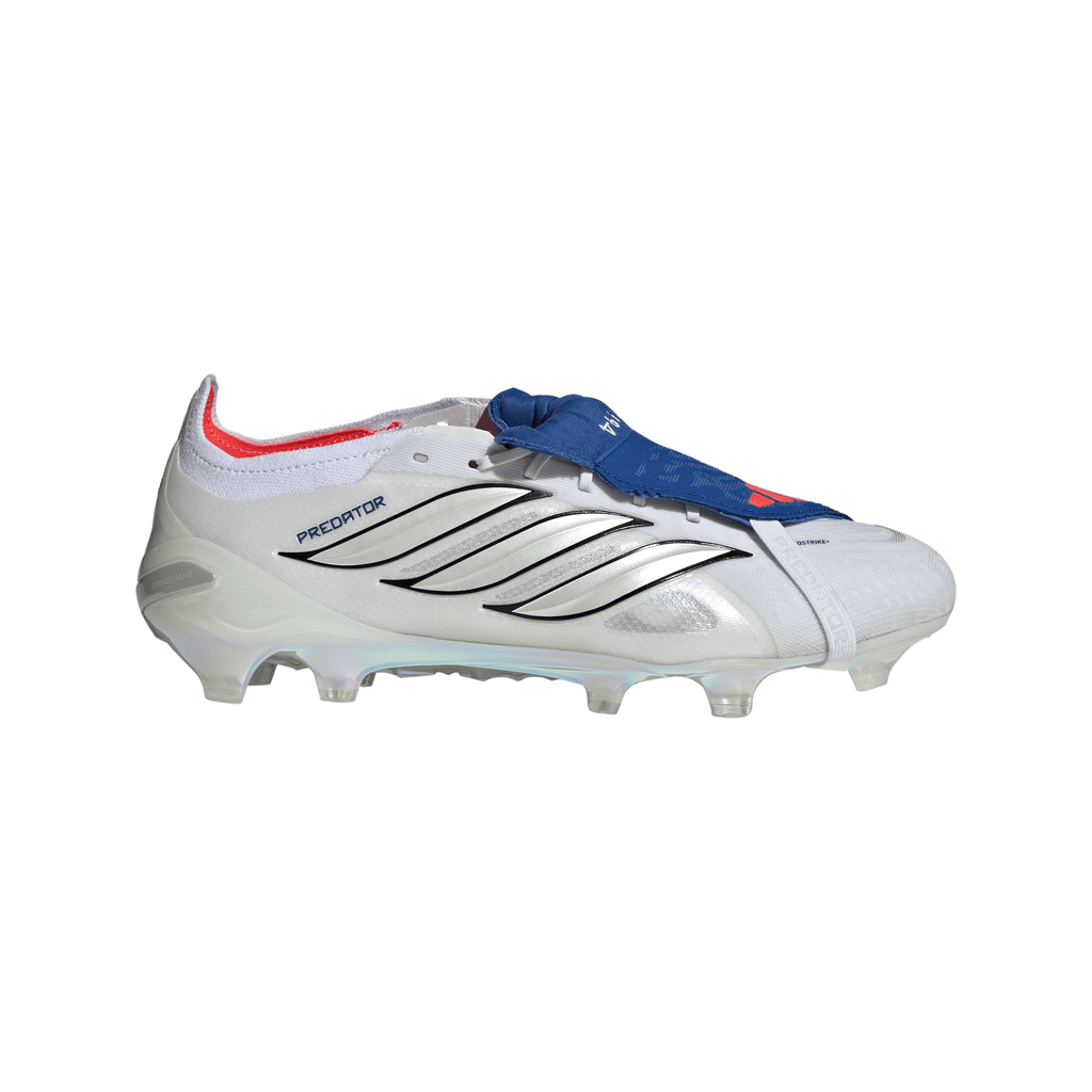 2026 New Arrival adidas Predator Elite Fold-Over Tongue FG Firm Ground Men's Soccer Cleats - White/Zero Metallic/Blue wholesalehk.shop