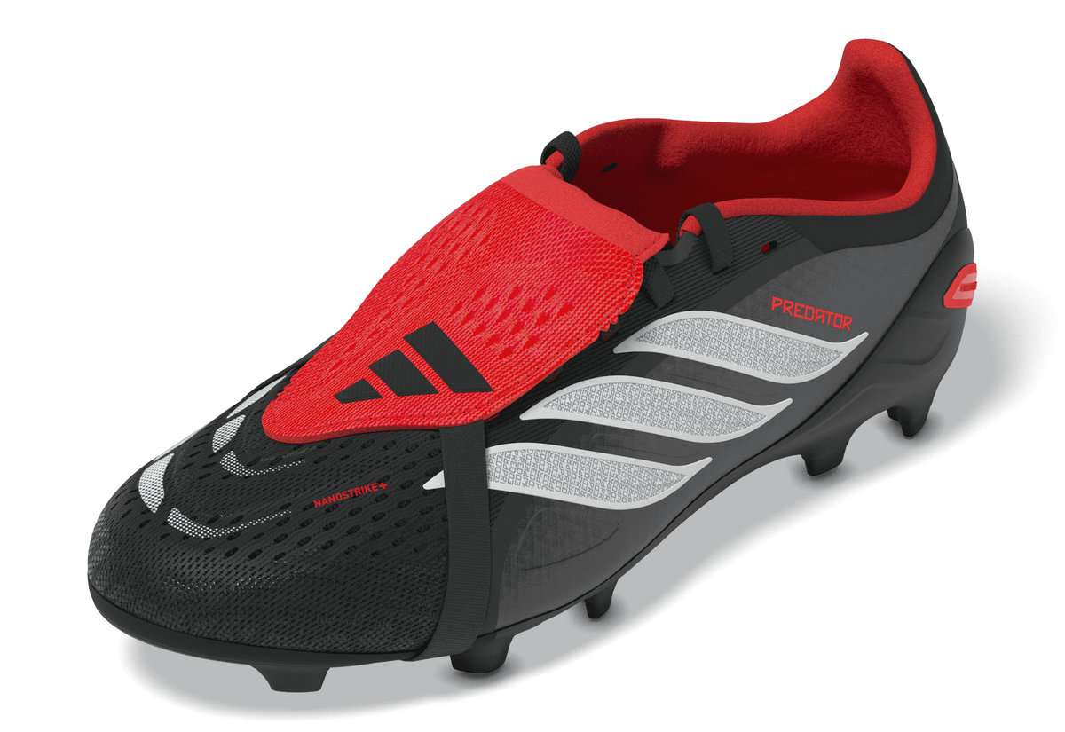 2026 New Arrival adidas Predator Elite Fold-Over Tongue FG Firm Ground Youth Soccer Cleats - Black wholesalehk.shop