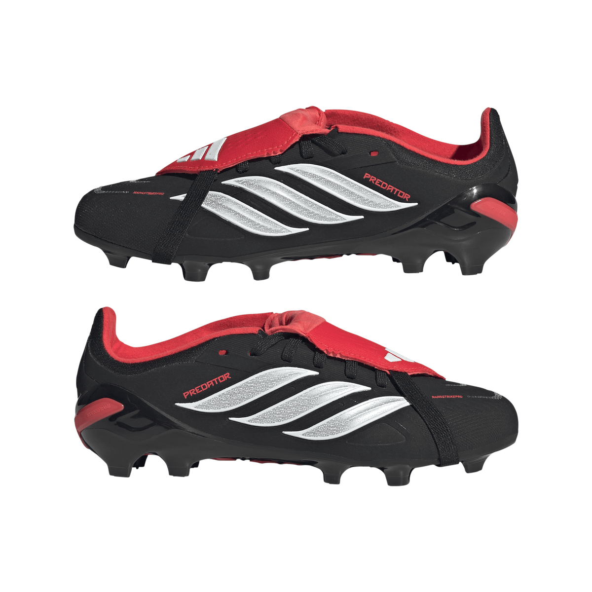 2026 New Arrival adidas Predator Elite Fold-Over Tongue FG Firm Ground Youth Soccer Cleats - Black wholesalehk.shop