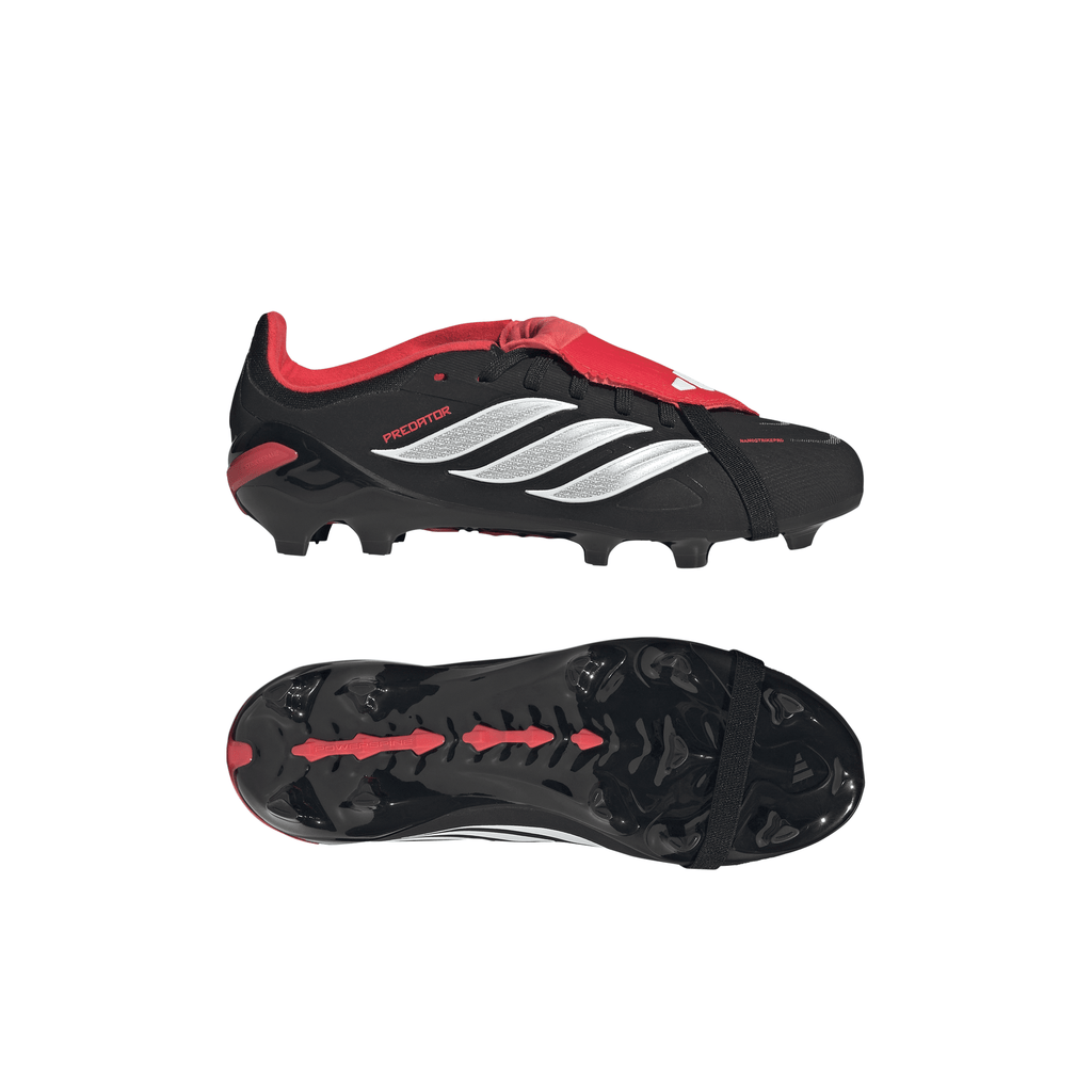 2026 New Arrival adidas Predator Elite Fold-Over Tongue FG Firm Ground Youth Soccer Cleats - Black wholesalehk.shop