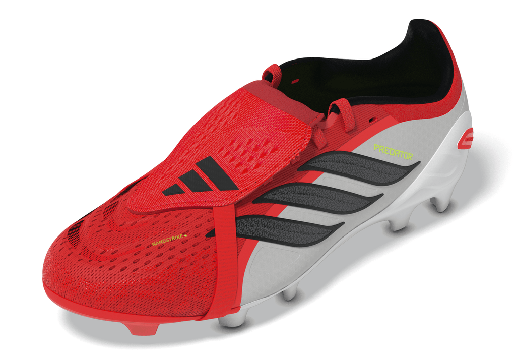 2026 New Arrival adidas Predator Elite Fold-Over Tongue FG Firm Ground Youth Soccer Cleats - Red/Black/White wholesalehk.shop