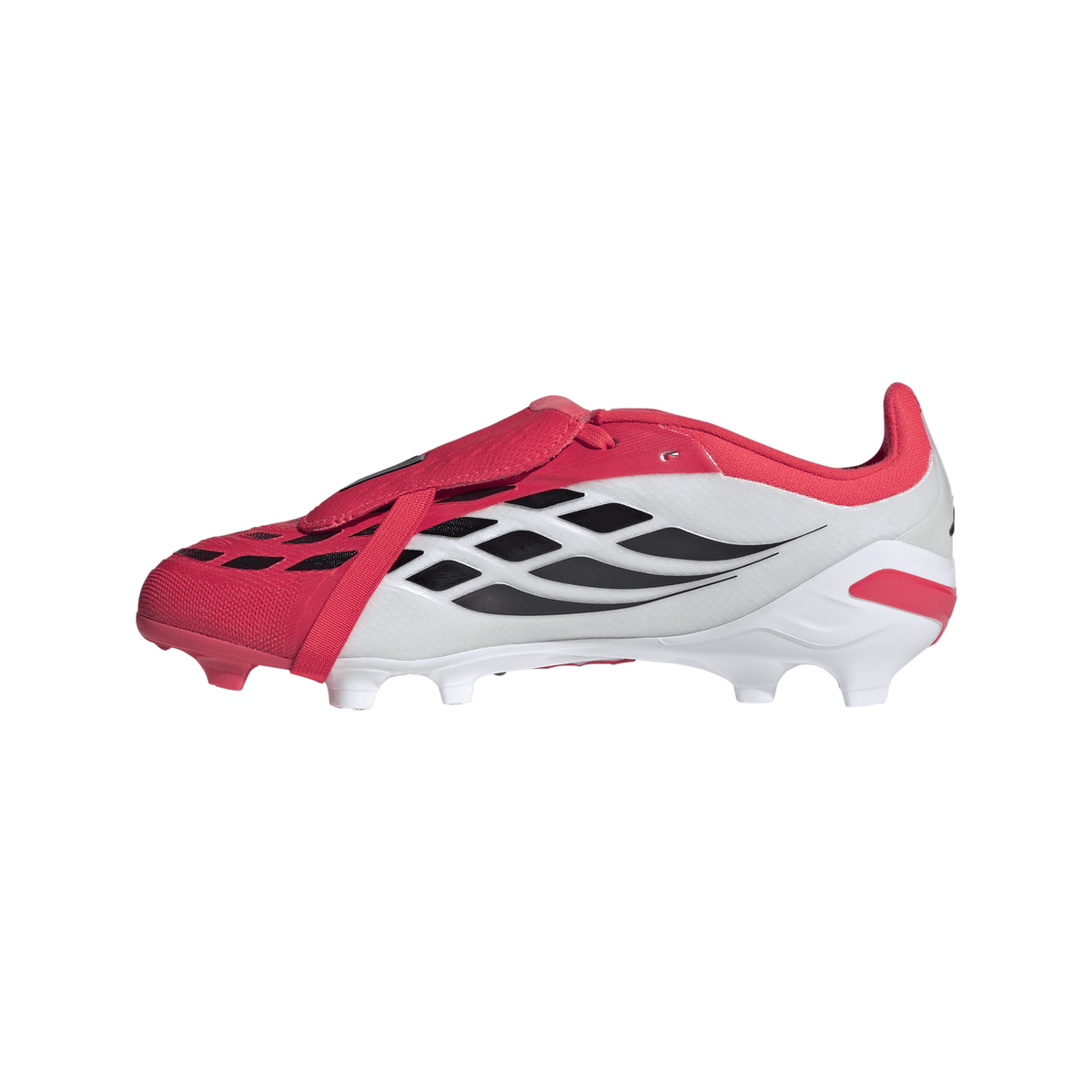 2026 New Arrival adidas Predator Elite Fold-Over Tongue FG Firm Ground Youth Soccer Cleats - Red/Black/White wholesalehk.shop