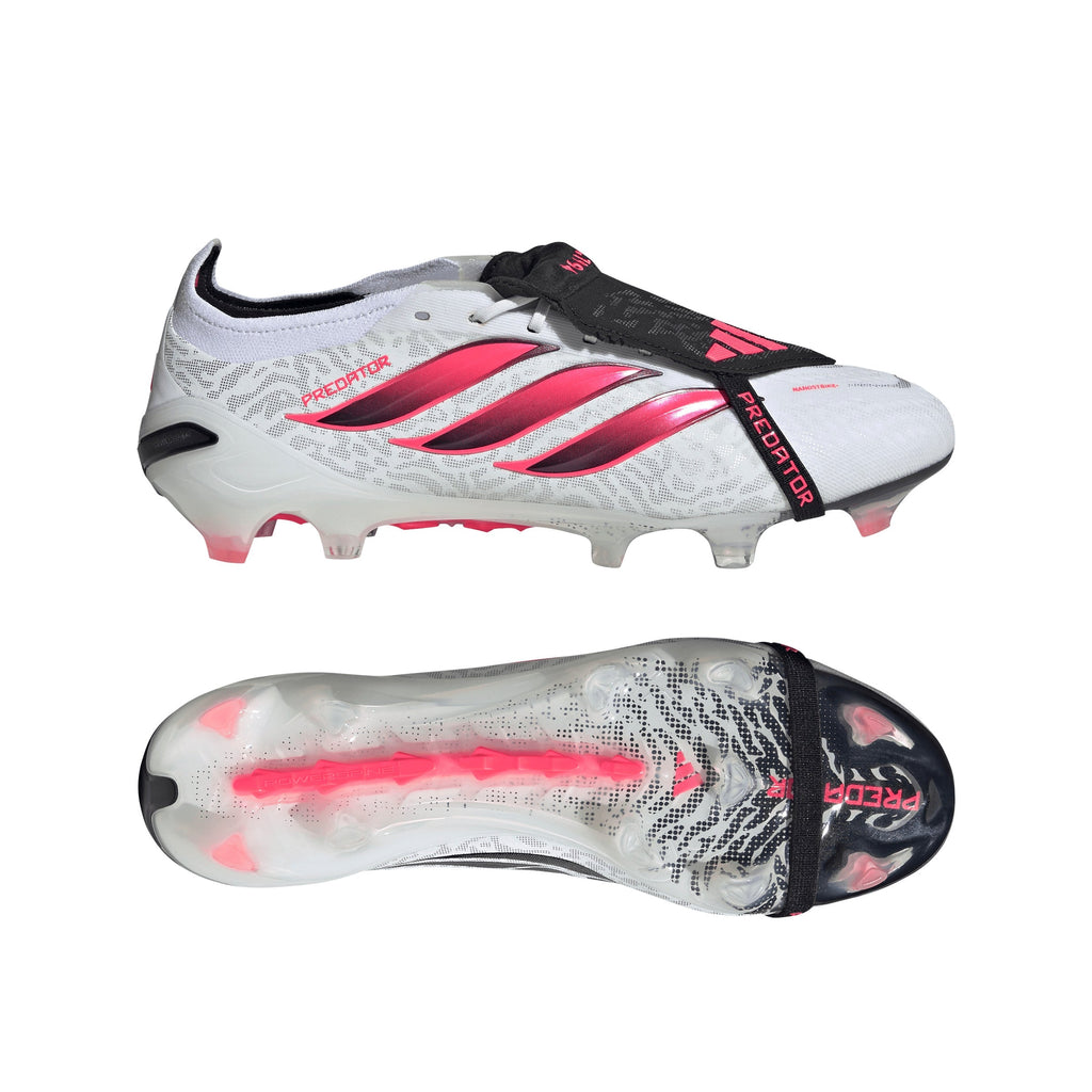 2026 New Arrival adidas Predator Elite Fold-Over Tongue Firm Ground Men's Soccer Cleats - White/Black wholesalehk.shop