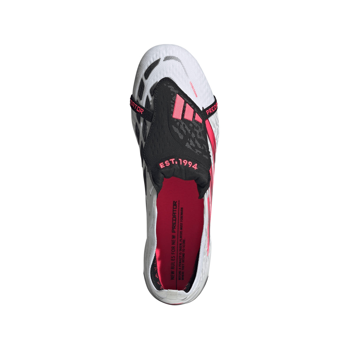 2026 New Arrival adidas Predator Elite Fold-Over Tongue Firm Ground Men's Soccer Cleats - White/Black wholesalehk.shop