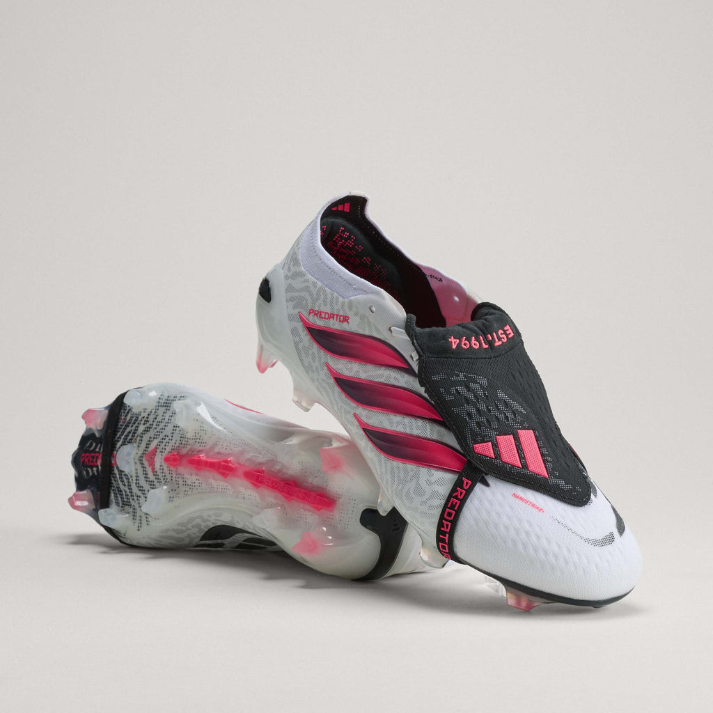 2026 New Arrival adidas Predator Elite Fold-Over Tongue Firm Ground Men's Soccer Cleats - White/Black wholesalehk.shop
