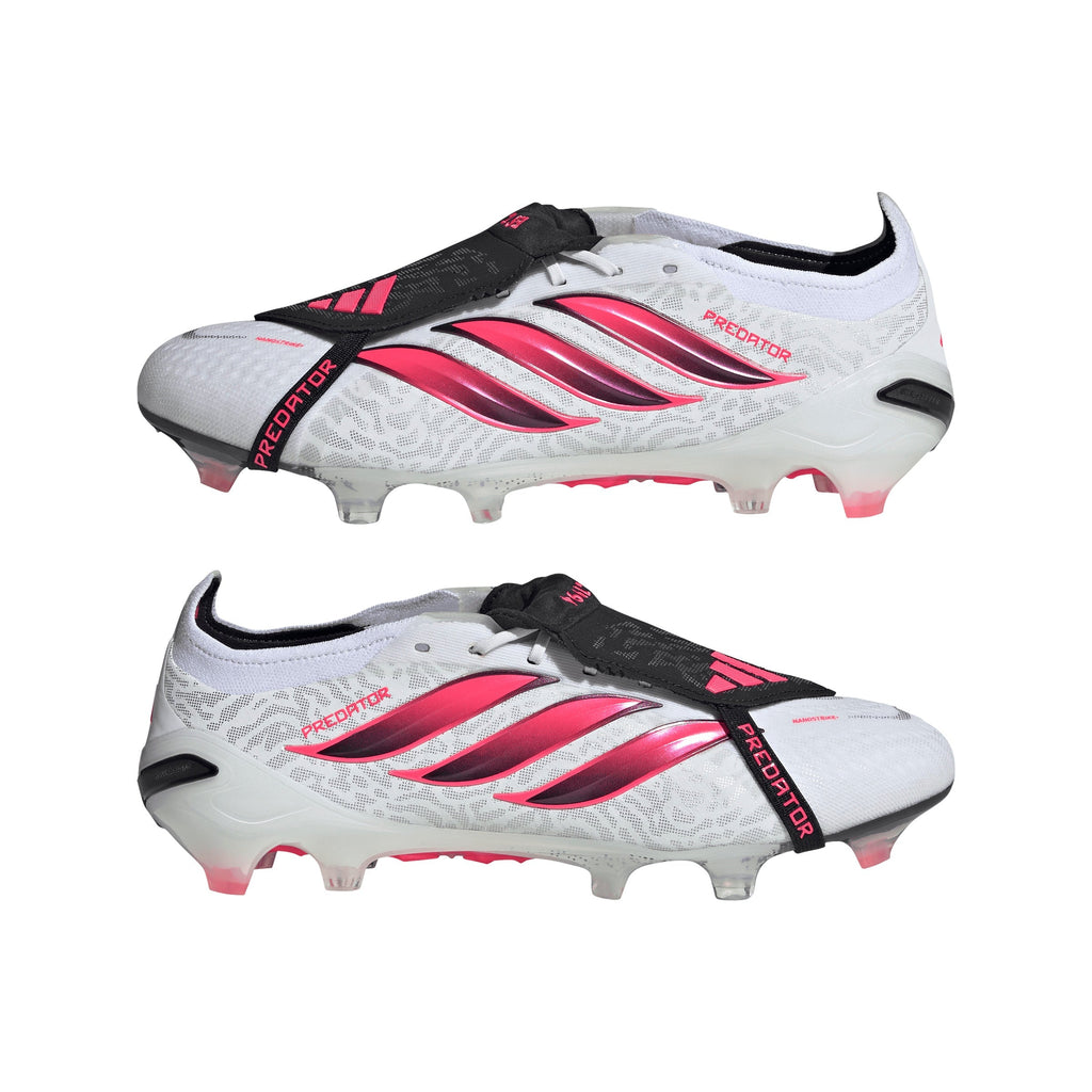 2026 New Arrival adidas Predator Elite Fold-Over Tongue Firm Ground Men's Soccer Cleats - White/Black wholesalehk.shop