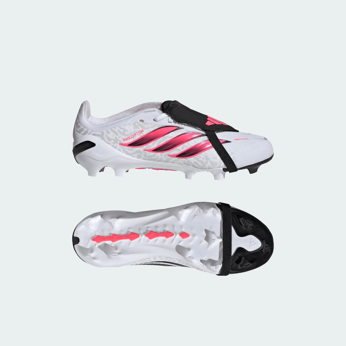 2026 New Arrival adidas Predator Elite Fold-Over Tongue Firm Ground Youth Soccer Cleats - White/Solar Turbo/Black wholesalehk.shop