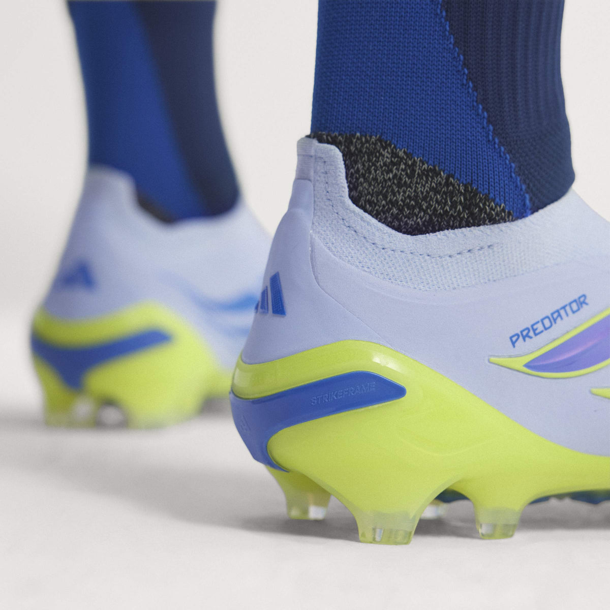 2026 New Arrival adidas Predator Elite Laceless FG Firm Ground Men's Soccer Cleats - Sky/Blue/Yellow wholesalehk.shop