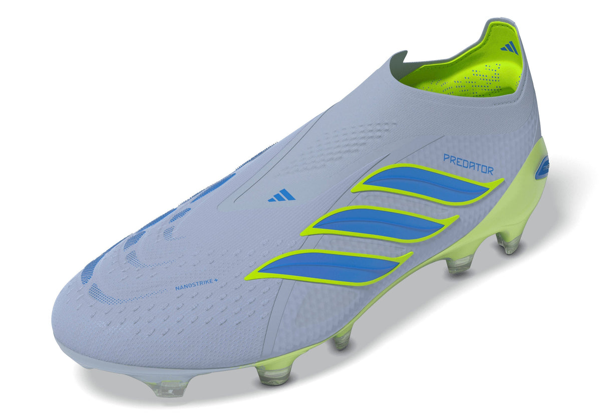 2026 New Arrival adidas Predator Elite Laceless FG Firm Ground Men's Soccer Cleats - Sky/Blue/Yellow wholesalehk.shop