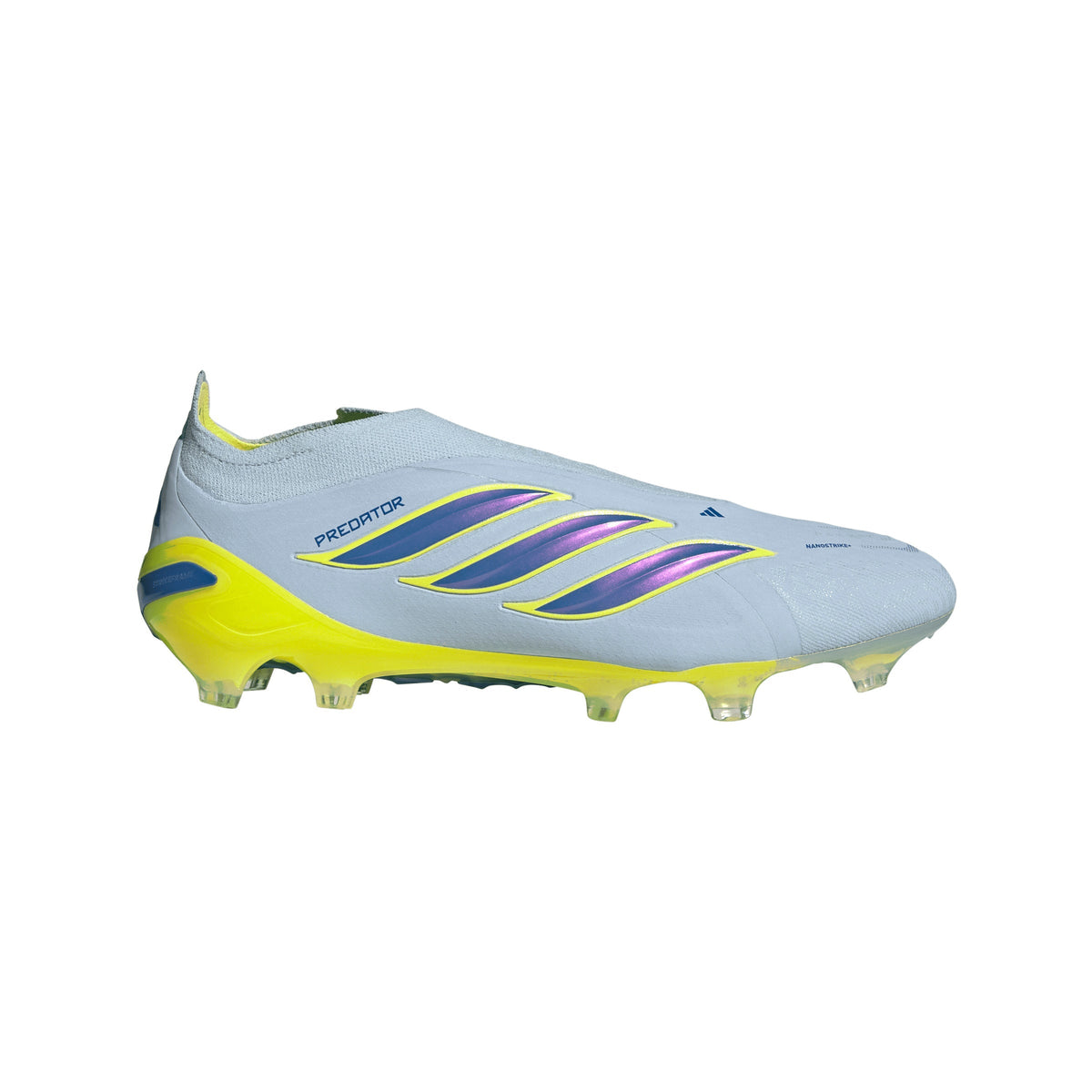 2026 New Arrival adidas Predator Elite Laceless FG Firm Ground Men's Soccer Cleats - Sky/Blue/Yellow wholesalehk.shop