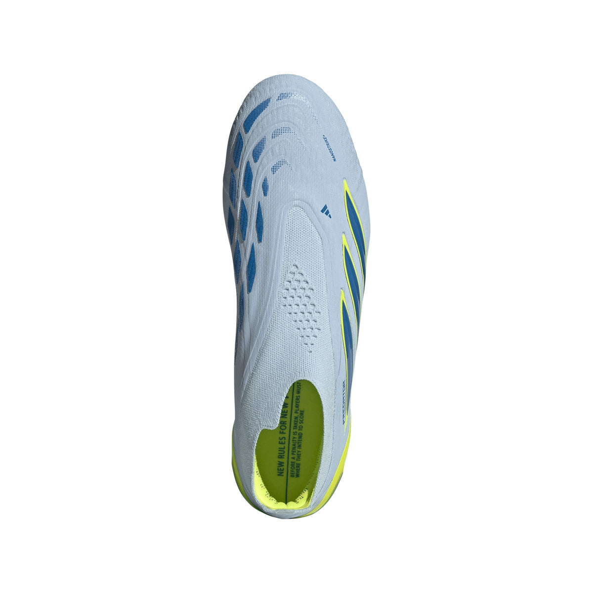 2026 New Arrival adidas Predator Elite Laceless FG Firm Ground Men's Soccer Cleats - Sky/Blue/Yellow wholesalehk.shop