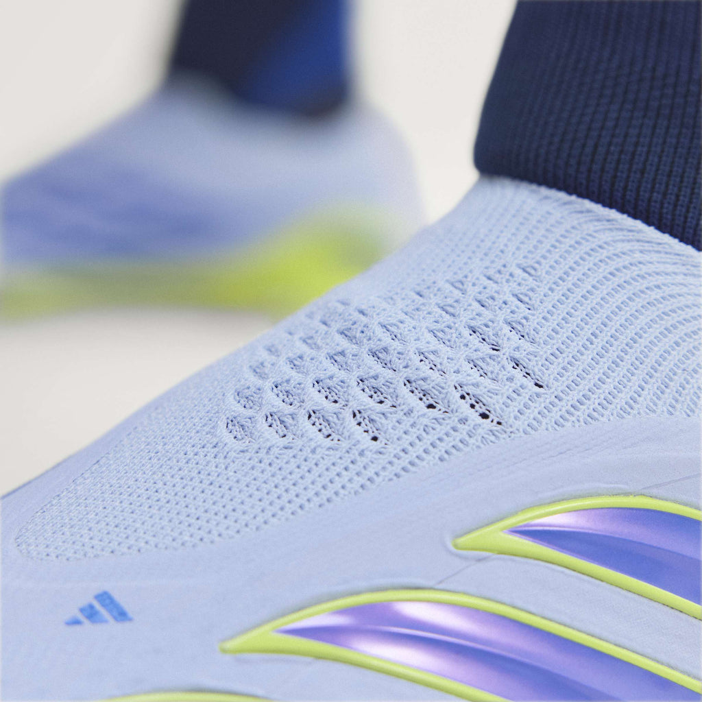 2026 New Arrival adidas Predator Elite Laceless FG Firm Ground Men's Soccer Cleats - Sky/Blue/Yellow wholesalehk.shop