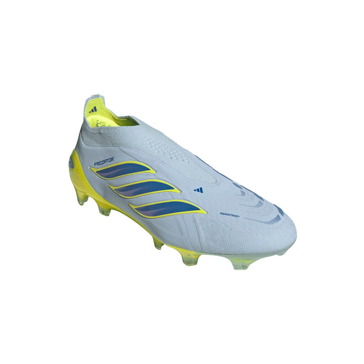 2026 New Arrival adidas Predator Elite Laceless FG Firm Ground Men's Soccer Cleats - Sky/Blue/Yellow wholesalehk.shop