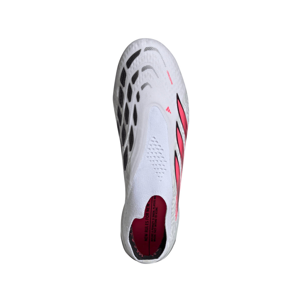 2026 New Arrival adidas Predator Elite Laceless Firm Ground Men's Soccer Cleats - White/SolarTurbo/Black wholesalehk.shop