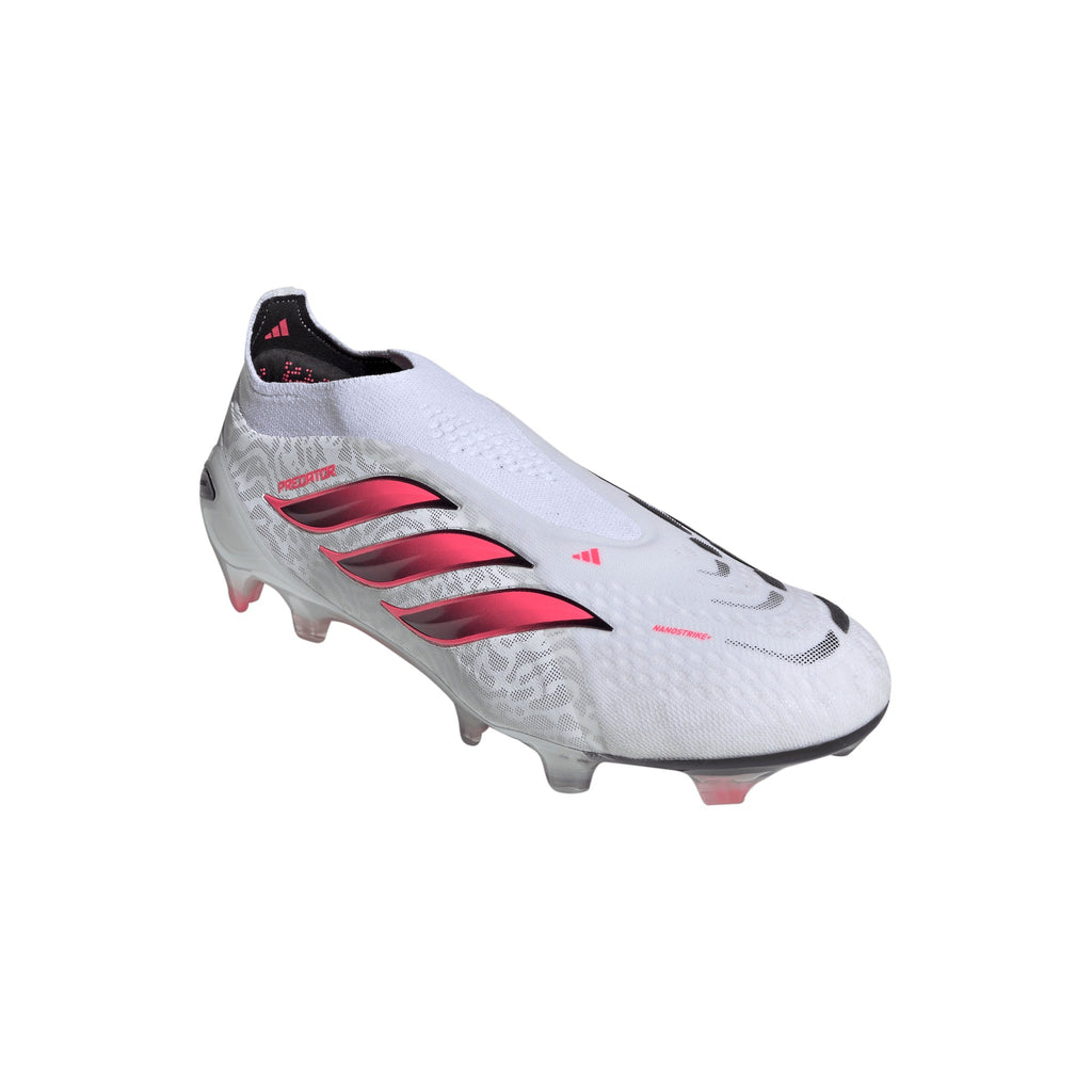 2026 New Arrival adidas Predator Elite Laceless Firm Ground Men's Soccer Cleats - White/SolarTurbo/Black wholesalehk.shop