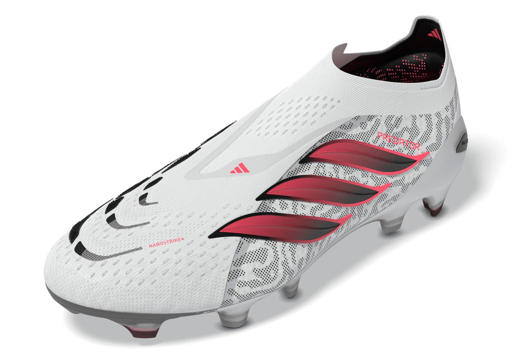 2026 New Arrival adidas Predator Elite Laceless Firm Ground Men's Soccer Cleats - White/SolarTurbo/Black wholesalehk.shop