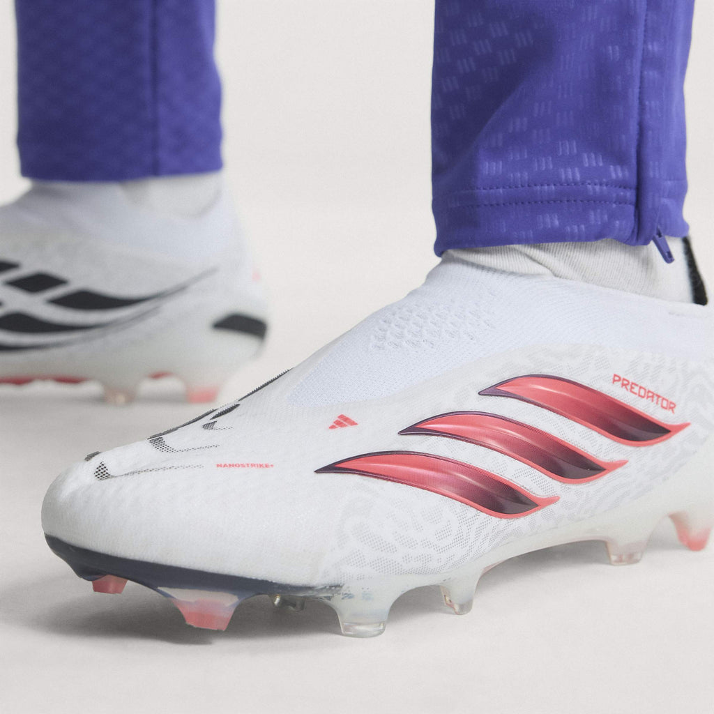 2026 New Arrival adidas Predator Elite Laceless Firm Ground Men's Soccer Cleats - White/SolarTurbo/Black wholesalehk.shop