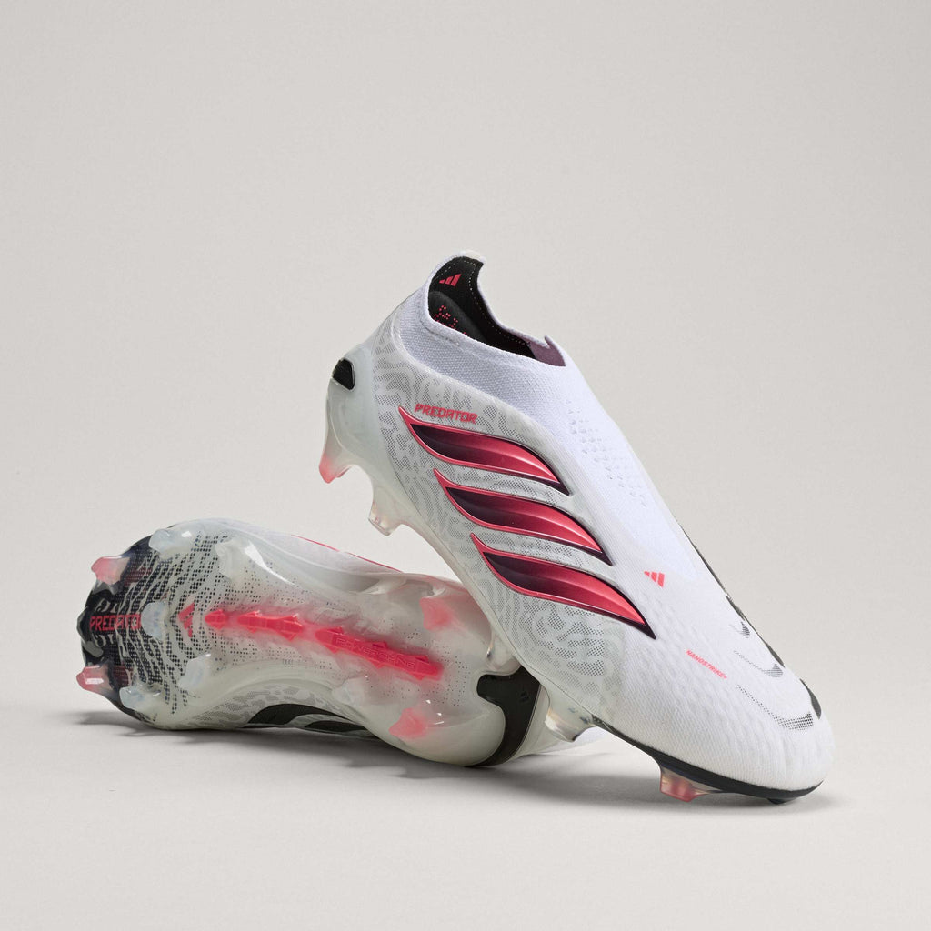 2026 New Arrival adidas Predator Elite Laceless Firm Ground Men's Soccer Cleats - White/SolarTurbo/Black wholesalehk.shop