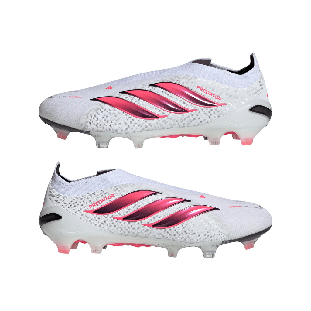 2026 New Arrival adidas Predator Elite Laceless Firm Ground Men's Soccer Cleats - White/SolarTurbo/Black wholesalehk.shop