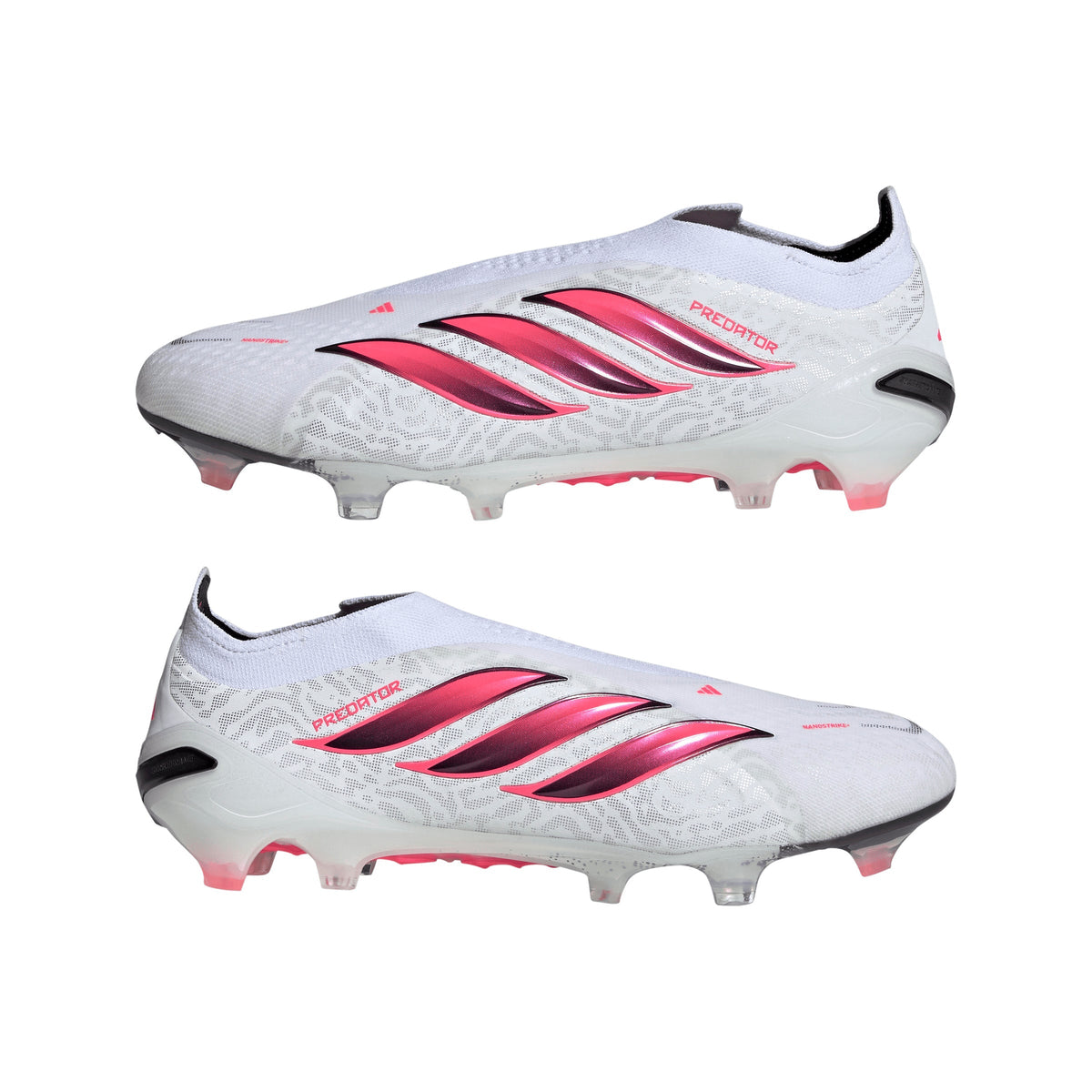 2026 New Arrival adidas Predator Elite Laceless Firm Ground Men's Soccer Cleats - White/SolarTurbo/Black wholesalehk.shop