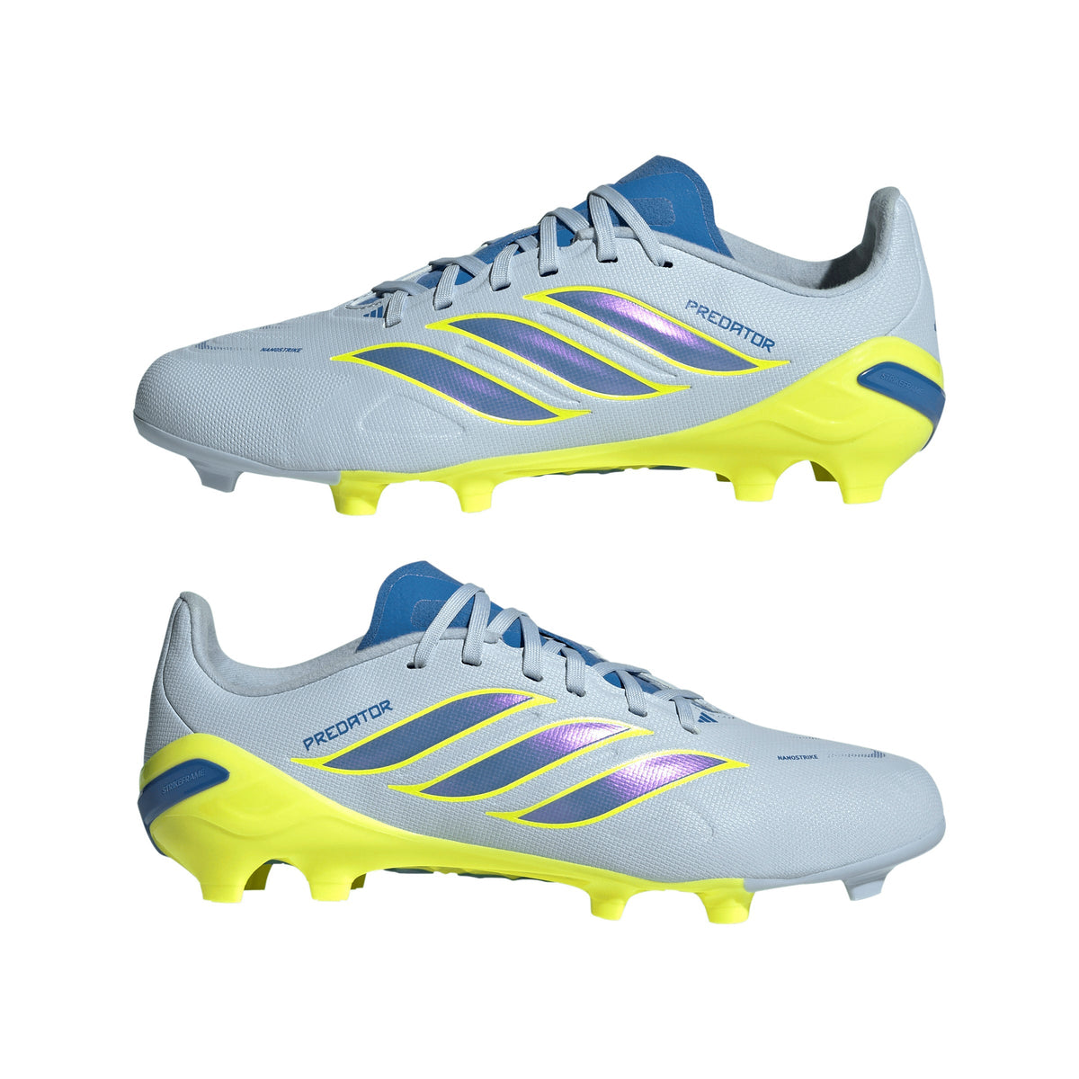 2026 New Arrival adidas Predator League FG Firm Ground Youth Soccer Cleats -Sky/Blue/Yellow wholesalehk.shop