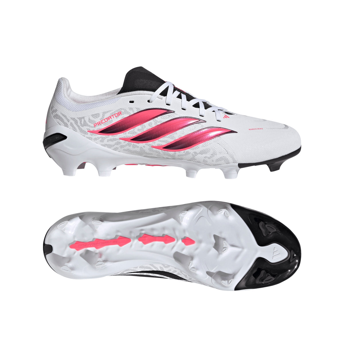 2026 New Arrival adidas Predator League  Firm Ground Men's Soccer Cleats - White/Solar Turbo/Black wholesalehk.shop