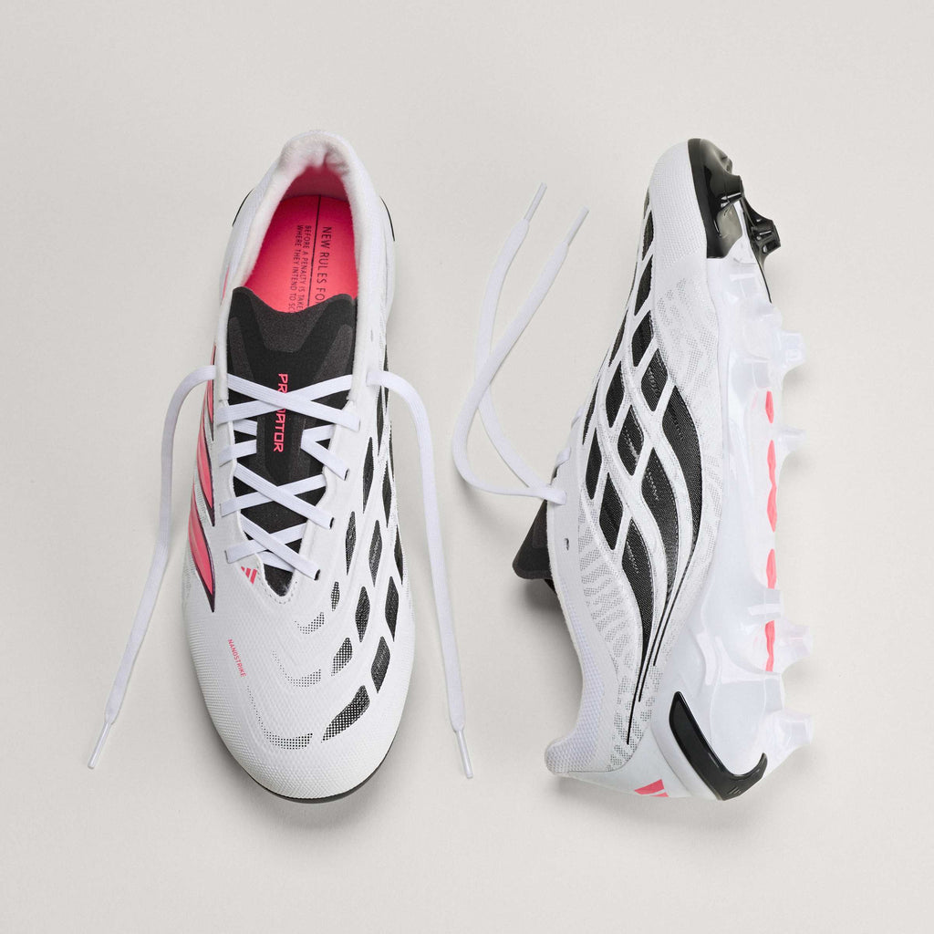 2026 New Arrival adidas Predator League  Firm Ground Men's Soccer Cleats - White/Solar Turbo/Black wholesalehk.shop