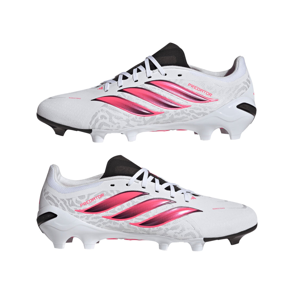 2026 New Arrival adidas Predator League  Firm Ground Men's Soccer Cleats - White/Solar Turbo/Black wholesalehk.shop