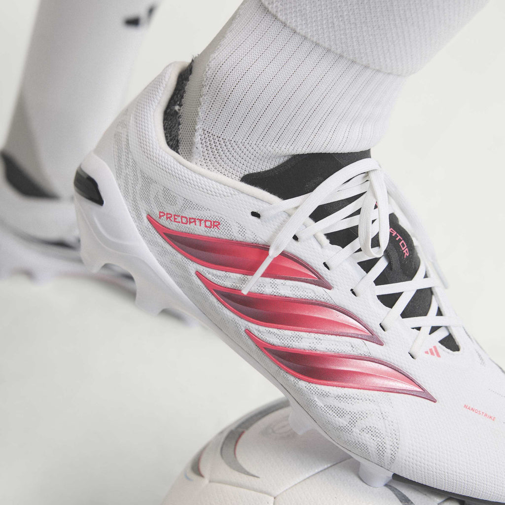 2026 New Arrival adidas Predator League  Firm Ground Men's Soccer Cleats - White/Solar Turbo/Black wholesalehk.shop