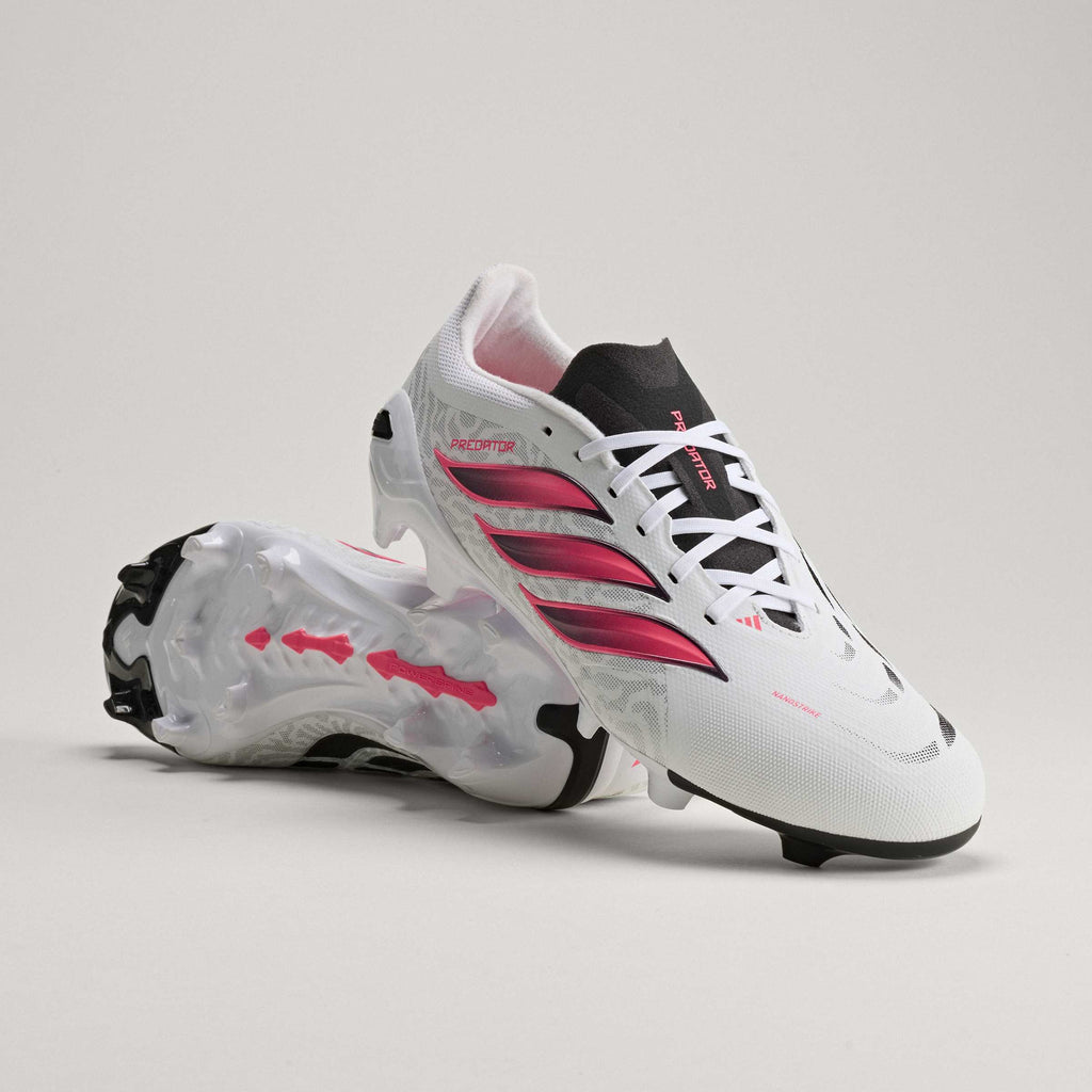 2026 New Arrival adidas Predator League  Firm Ground Men's Soccer Cleats - White/Solar Turbo/Black wholesalehk.shop