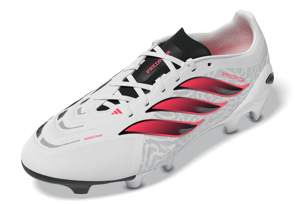 2026 New Arrival adidas Predator League  Firm Ground Men's Soccer Cleats - White/Solar Turbo/Black wholesalehk.shop