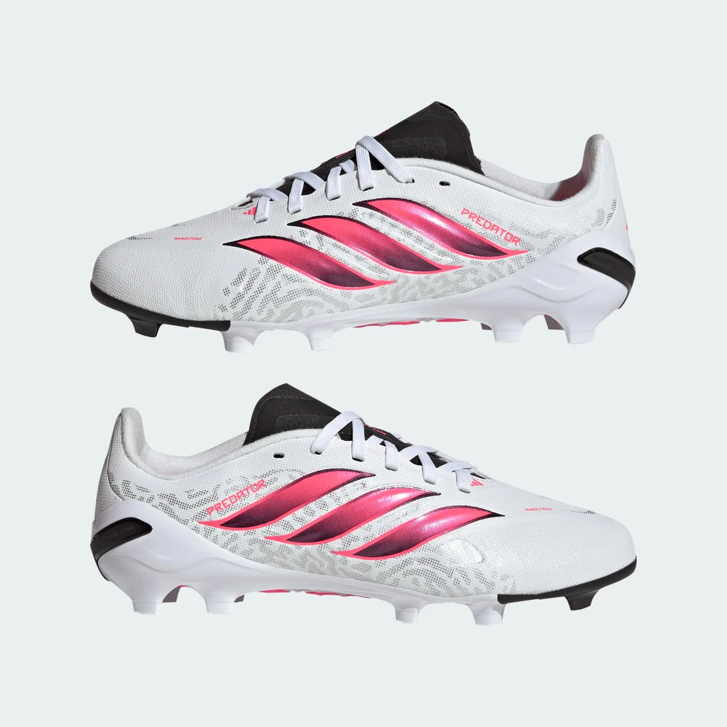 2026 New Arrival adidas Predator League Firm Ground Youth Soccer Cleats - White/Solar Turbo/Black wholesalehk.shop