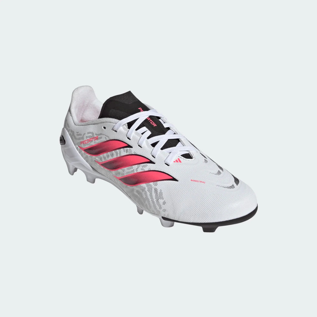 2026 New Arrival adidas Predator League Firm Ground Youth Soccer Cleats - White/Solar Turbo/Black wholesalehk.shop