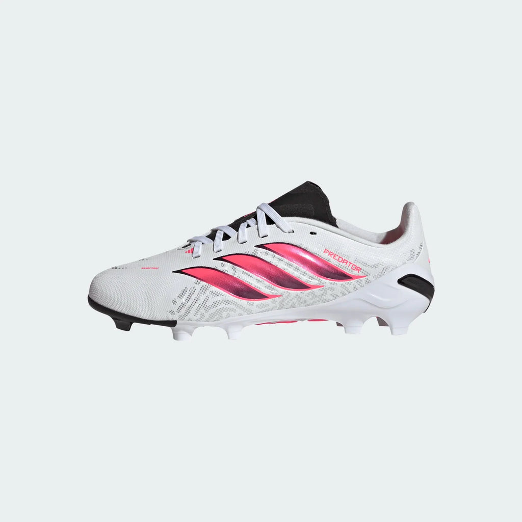 2026 New Arrival adidas Predator League Firm Ground Youth Soccer Cleats - White/Solar Turbo/Black wholesalehk.shop
