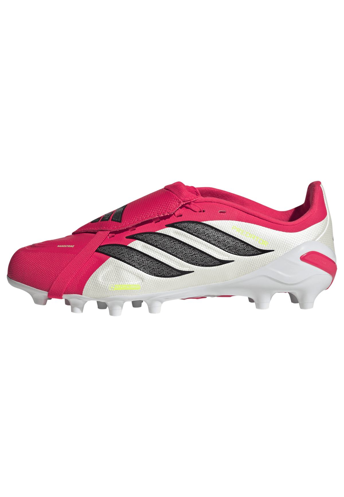 2026 New Arrival adidas Predator League Fold-Over Tongue AG Artificial Ground Youth Soccer Cleats - Red/Black/White wholesalehk.shop