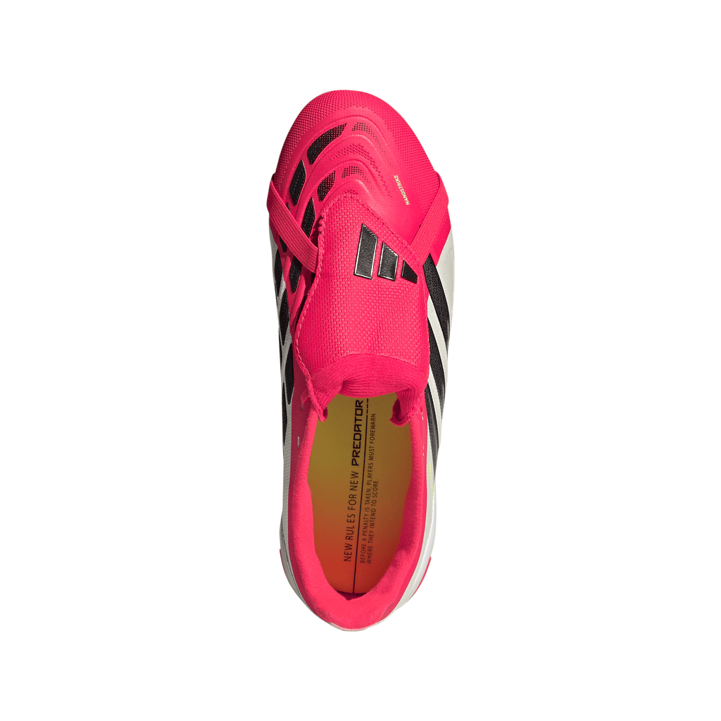 2026 New Arrival adidas Predator League Fold-Over Tongue AG Artificial Ground Youth Soccer Cleats - Red/Black/White wholesalehk.shop