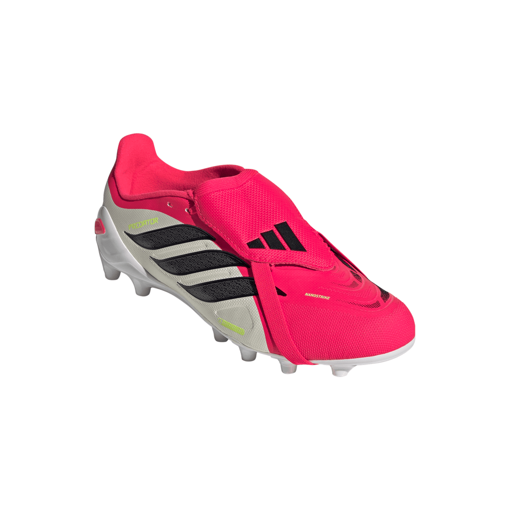 2026 New Arrival adidas Predator League Fold-Over Tongue AG Artificial Ground Youth Soccer Cleats - Red/Black/White wholesalehk.shop