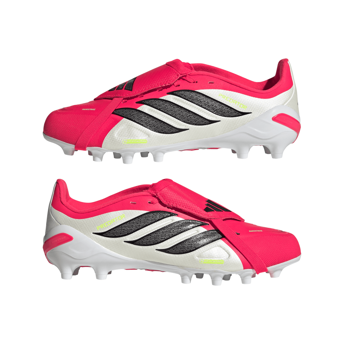 2026 New Arrival adidas Predator League Fold-Over Tongue AG Artificial Ground Youth Soccer Cleats - Red/Black/White wholesalehk.shop
