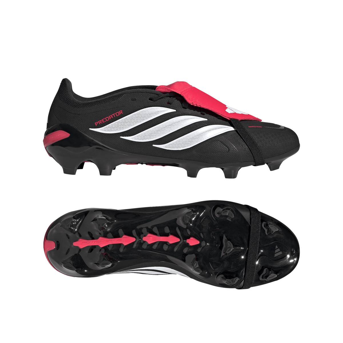 2026 New Arrival adidas Predator League Fold-Over Tongue FG Firm Ground Men´s Soccer Cleats - Black/White wholesalehk.shop
