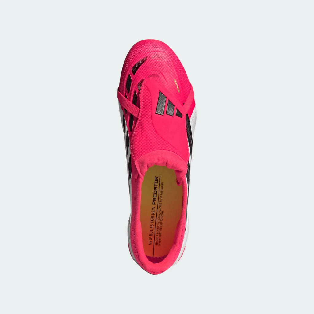 2026 New Arrival adidas Predator League Fold-Over Tongue FG Firm Ground Men´s Soccer Cleats - Lucid Red/Black wholesalehk.shop