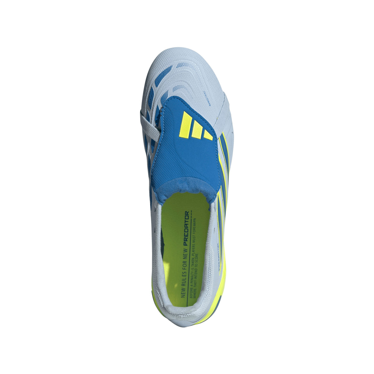 2026 New Arrival adidas Predator League Fold-Over Tongue FG Firm Ground Men's Soccer Cleats - Sky/Blue/Yellow wholesalehk.shop