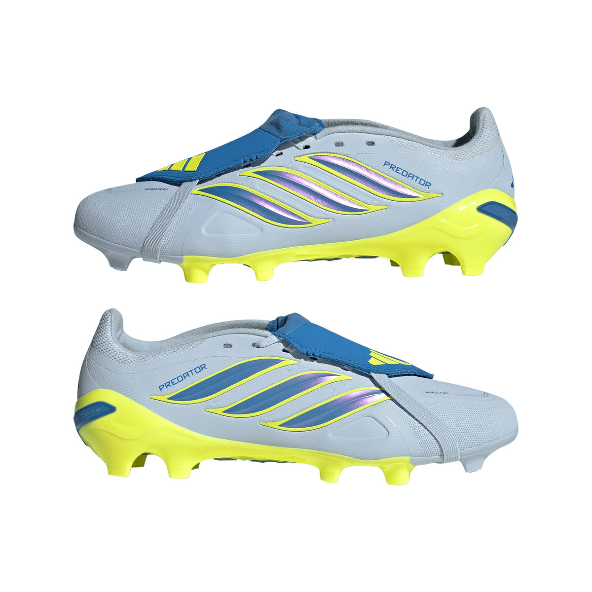 2026 New Arrival adidas Predator League Fold-Over Tongue FG Firm Ground Men's Soccer Cleats - Sky/Blue/Yellow wholesalehk.shop