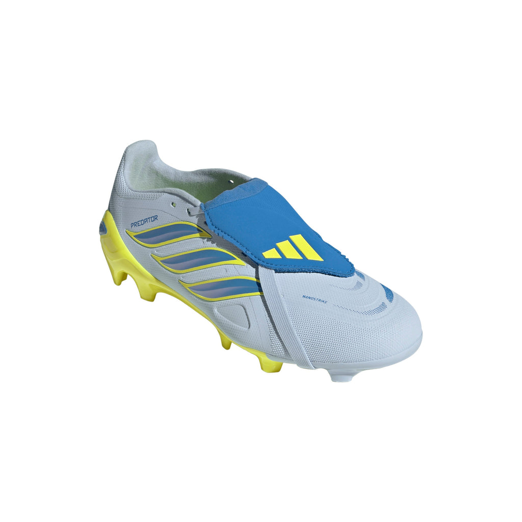 2026 New Arrival adidas Predator League Fold-Over Tongue FG Firm Ground Men's Soccer Cleats - Sky/Blue/Yellow wholesalehk.shop