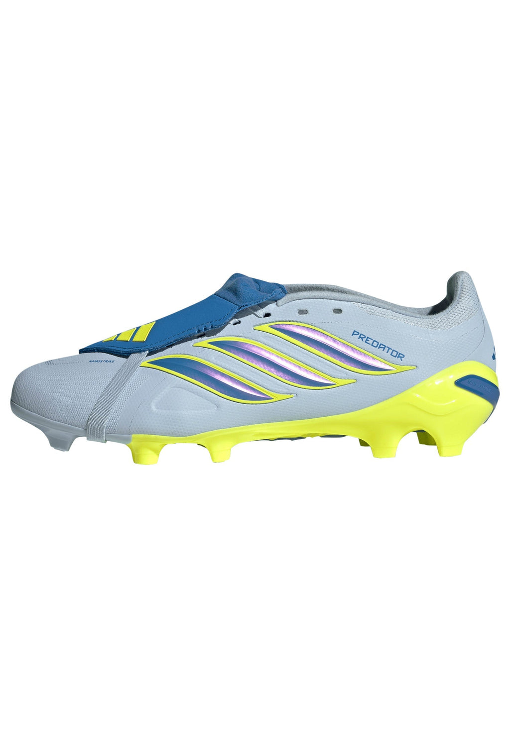 2026 New Arrival adidas Predator League Fold-Over Tongue FG Firm Ground Men's Soccer Cleats - Sky/Blue/Yellow wholesalehk.shop