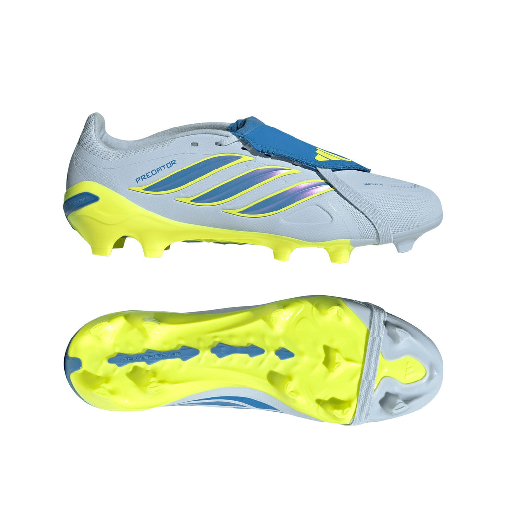 2026 New Arrival adidas Predator League Fold-Over Tongue FG Firm Ground Men's Soccer Cleats - Sky/Blue/Yellow wholesalehk.shop