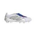 2026 New Arrival adidas Predator League Fold-Over Tongue FG Firm Ground Men's Soccer Cleats - White/Zero Metallic/Blue wholesalehk.shop