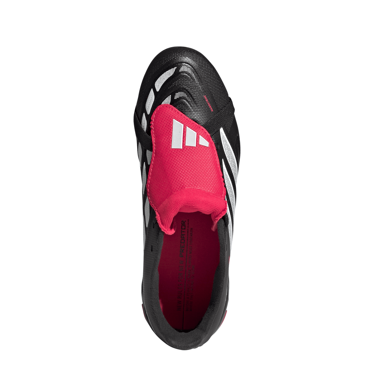 2026 New Arrival adidas Predator League Fold-Over Tongue FG Firm Ground Youth Soccer Cleats - Black/White wholesalehk.shop