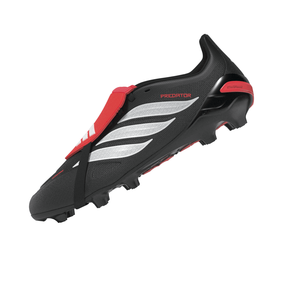 2026 New Arrival adidas Predator League Fold-Over Tongue FG Firm Ground Youth Soccer Cleats - Black/White wholesalehk.shop