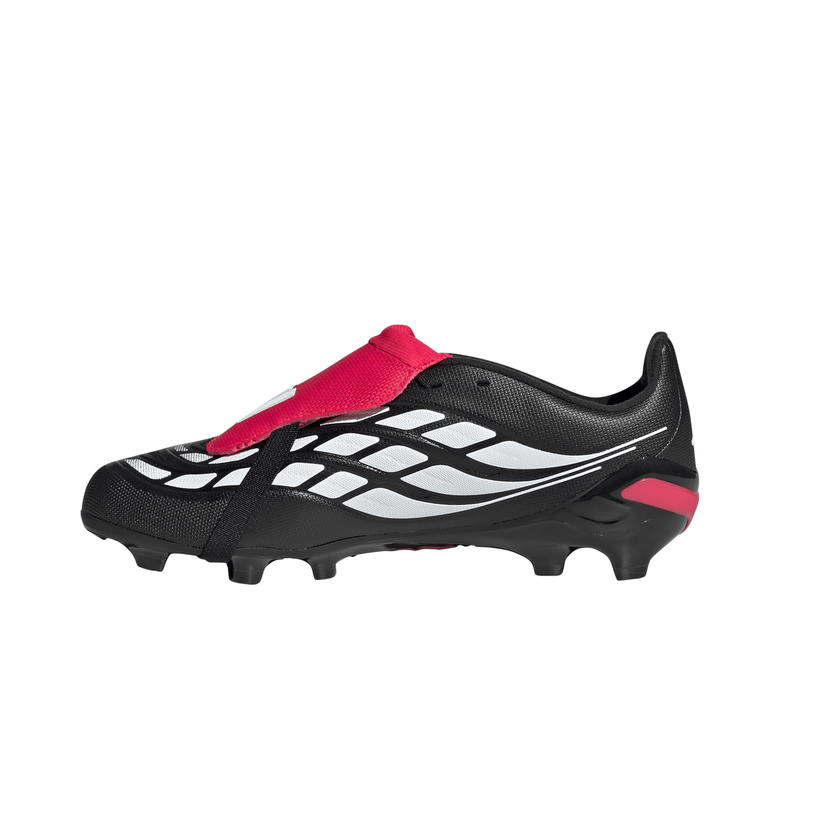 2026 New Arrival adidas Predator League Fold-Over Tongue FG Firm Ground Youth Soccer Cleats - Black/White wholesalehk.shop