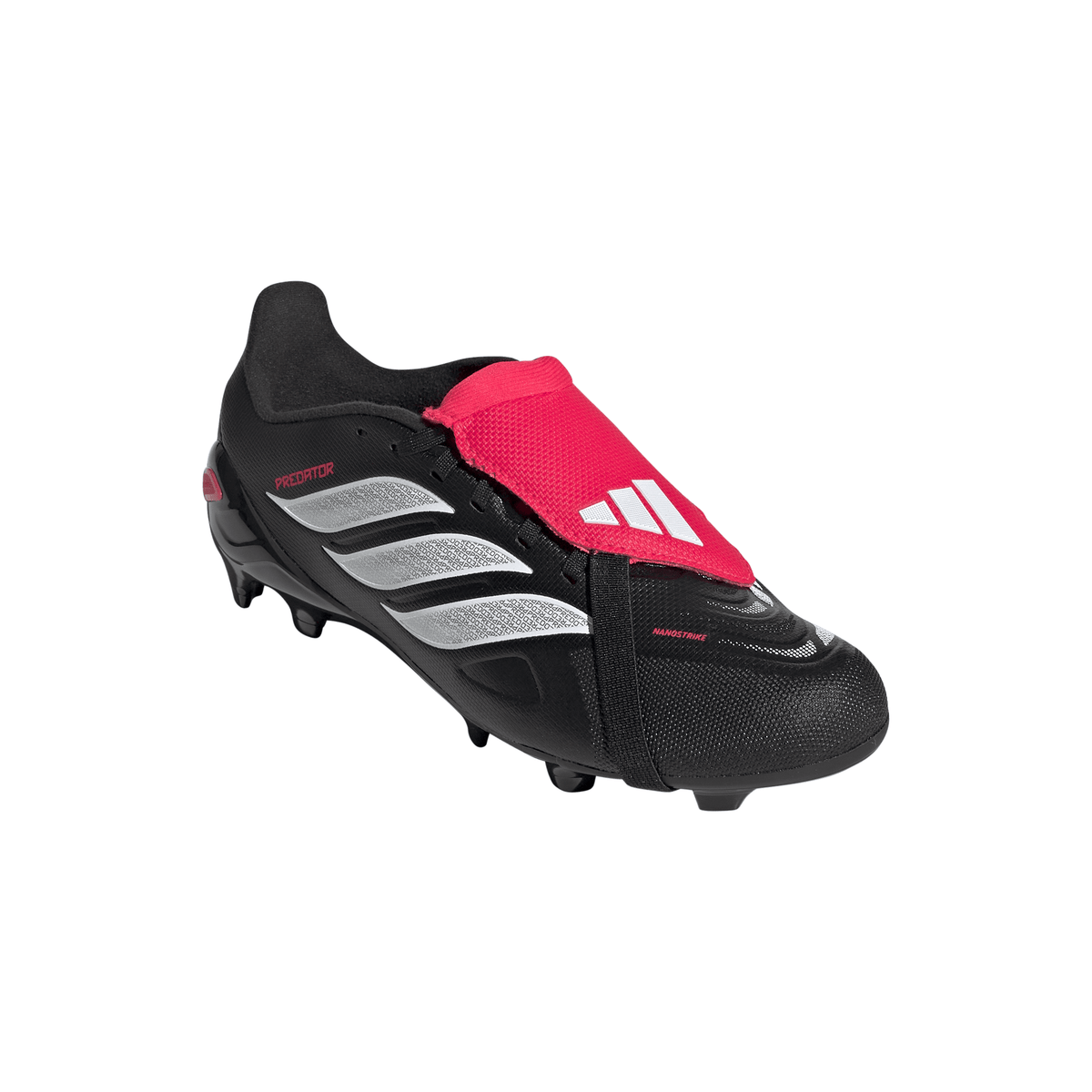 2026 New Arrival adidas Predator League Fold-Over Tongue FG Firm Ground Youth Soccer Cleats - Black/White wholesalehk.shop